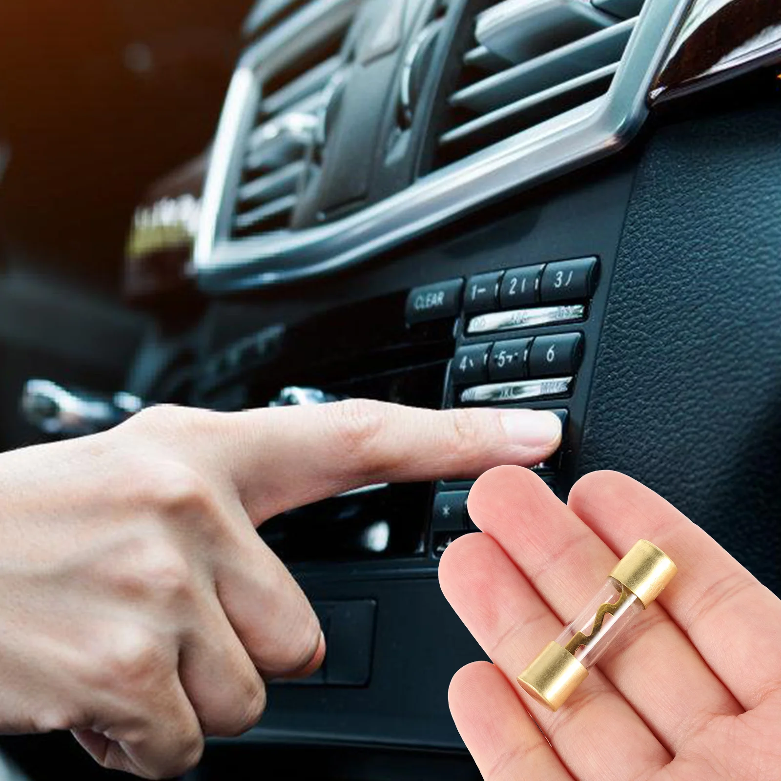 

5Pcs 60a Amp Inline Agu Fuses Automotive Glass Tube Fuse Car Audio Subwoofer Amplifier Protection Audio Accessories Auto Fuse