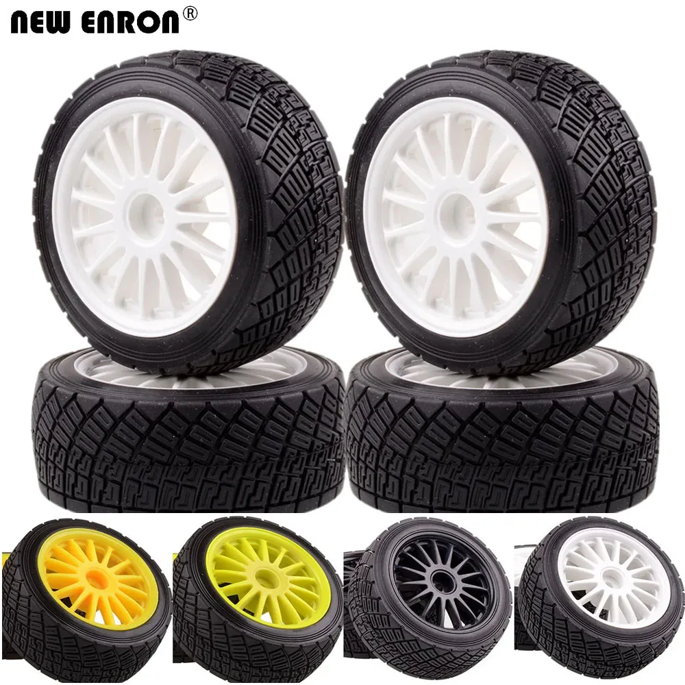 

2.2 inch Wheel Rims Hub & 80MM Rubber Tires Tyre RC CAR 1/10 Fit HPI WR8 Flux Rally 3.0 110697 94177 108076 108075