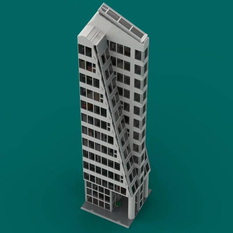 City Street View Model Moc Building Bricks Modern Skyscraper ​​​​​​​Model Technology Block Gift Christmas Toys DIY Set Assembly