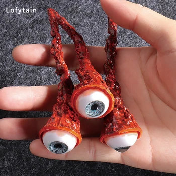 할로윈 찢어진 안구 공포 소품 현실적인 생활 피 묻은 찢어진 안구 무서운 장식 코스프레 파티 의상 소품