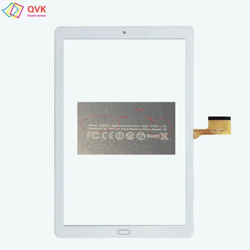 10.1 inch For Yestel X2 x2-2 MID kids Tablet PC capacitive touch screen digitizer sensor glass panel MJK-1289-FPC X2