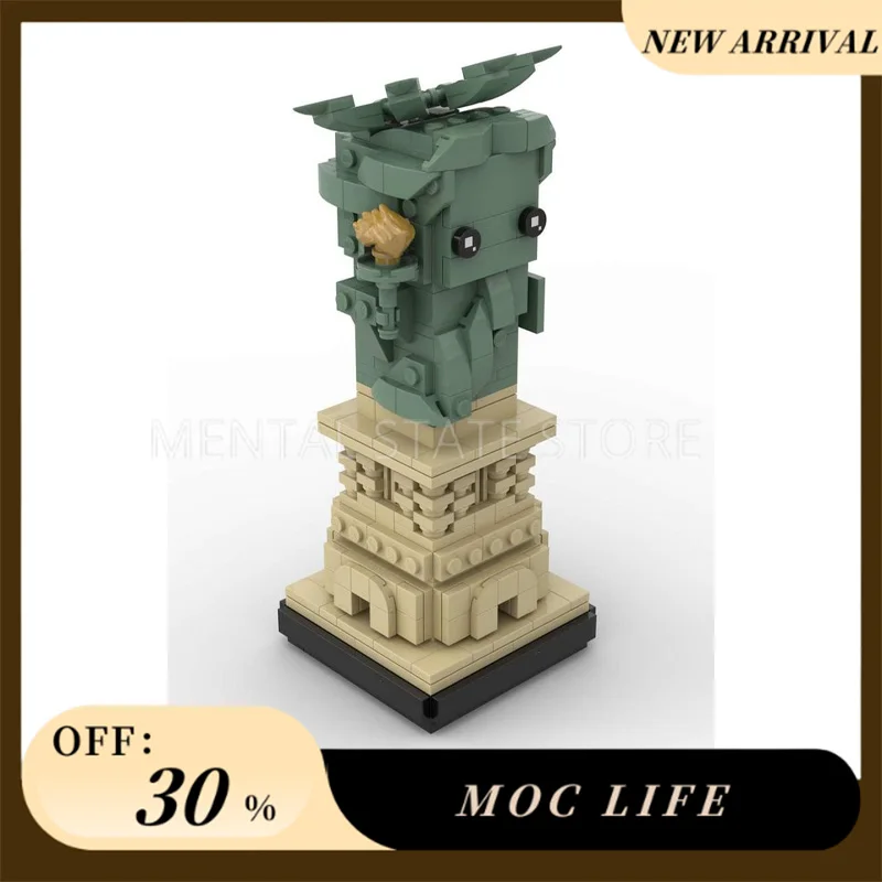 

НОВЫЙ 278 шт. индивидуальные MOC Lady Liberty, пьедестал, строительные блоки, технологические кирпичи, креативная сборка, образовательные игрушки, праздничные подарки