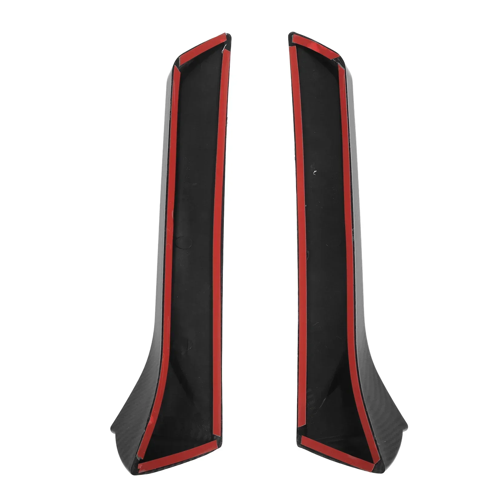 2PCS Rear Window Side Splitter Wing Exterior Trim Left Right Replacement For SEAT LEON 5F FR Mk3 MK3.5 2013‑2021 Carbon Fiber