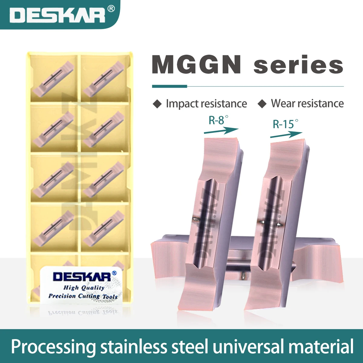 

CNC Grooving Insert MGGN150/300/500R/L-8 R/L-15 LF6018 Stainless Steel oblique opening Slotting Blades MGGN Grooving Cutter Tool
