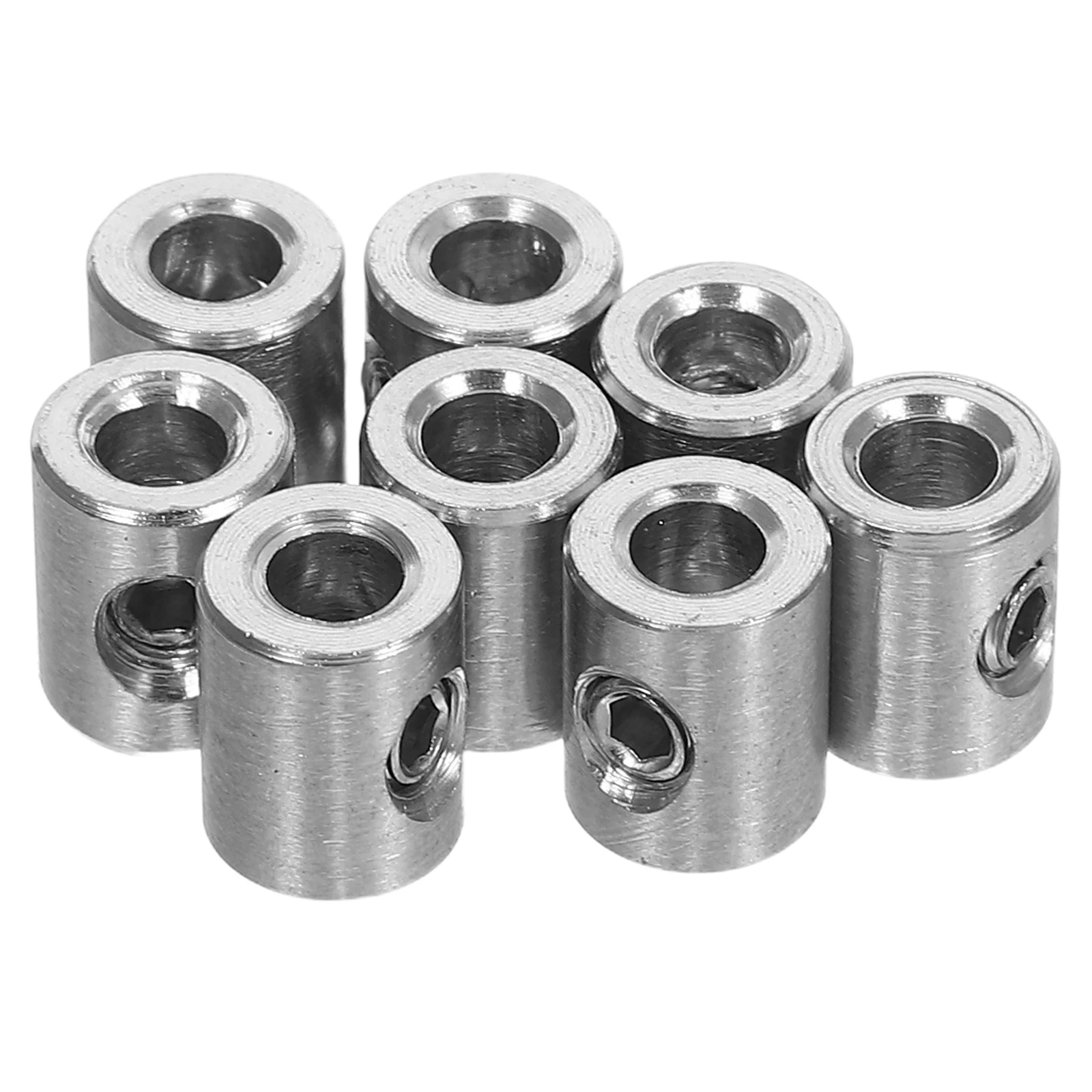 

8pcs Wire Rope Fixing Clamps 304 Stainless Steel Cable Buckles Hexagonal Locking for Camping Construction Marine