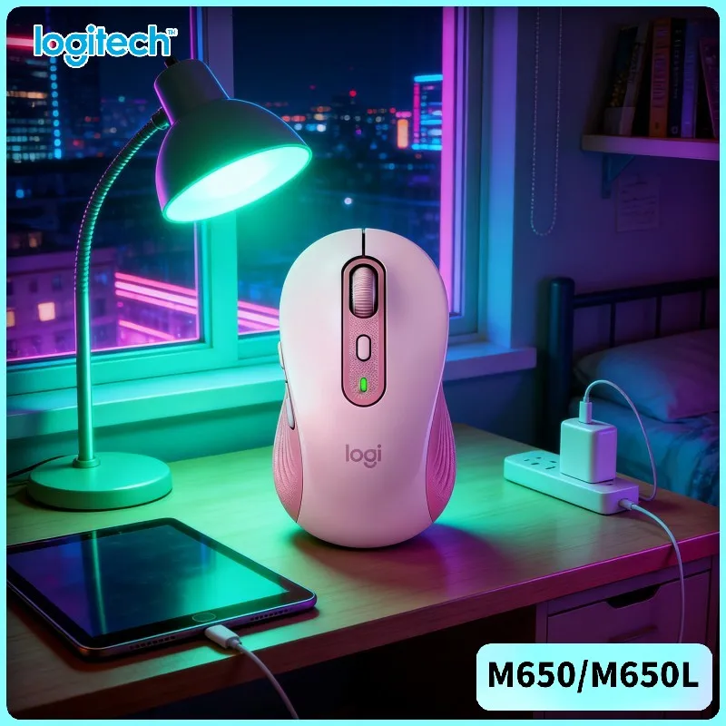 

Logitech M650/M650L Ergonomic Mouse - Dual Connectivity, SmartWheel Scrolling, SilentTouch Tech, Multi-OS Support