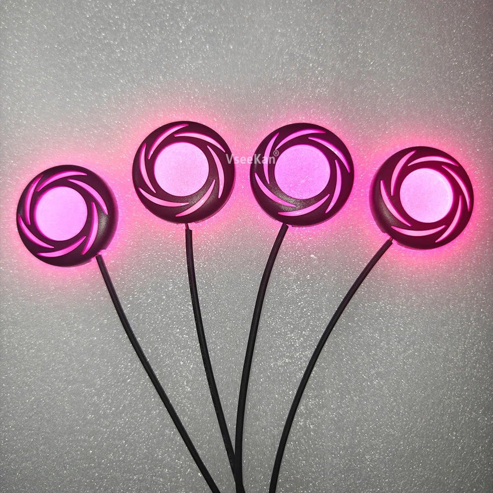 Auto-Horn Ambientebeleuchtung Kleiner Auto-Hochtöner LED-Ambientelicht Lautsprecher-Ambientebeleuchtung 64-Farben Auto-Türhorn Dekorative Hülle – Detail 5