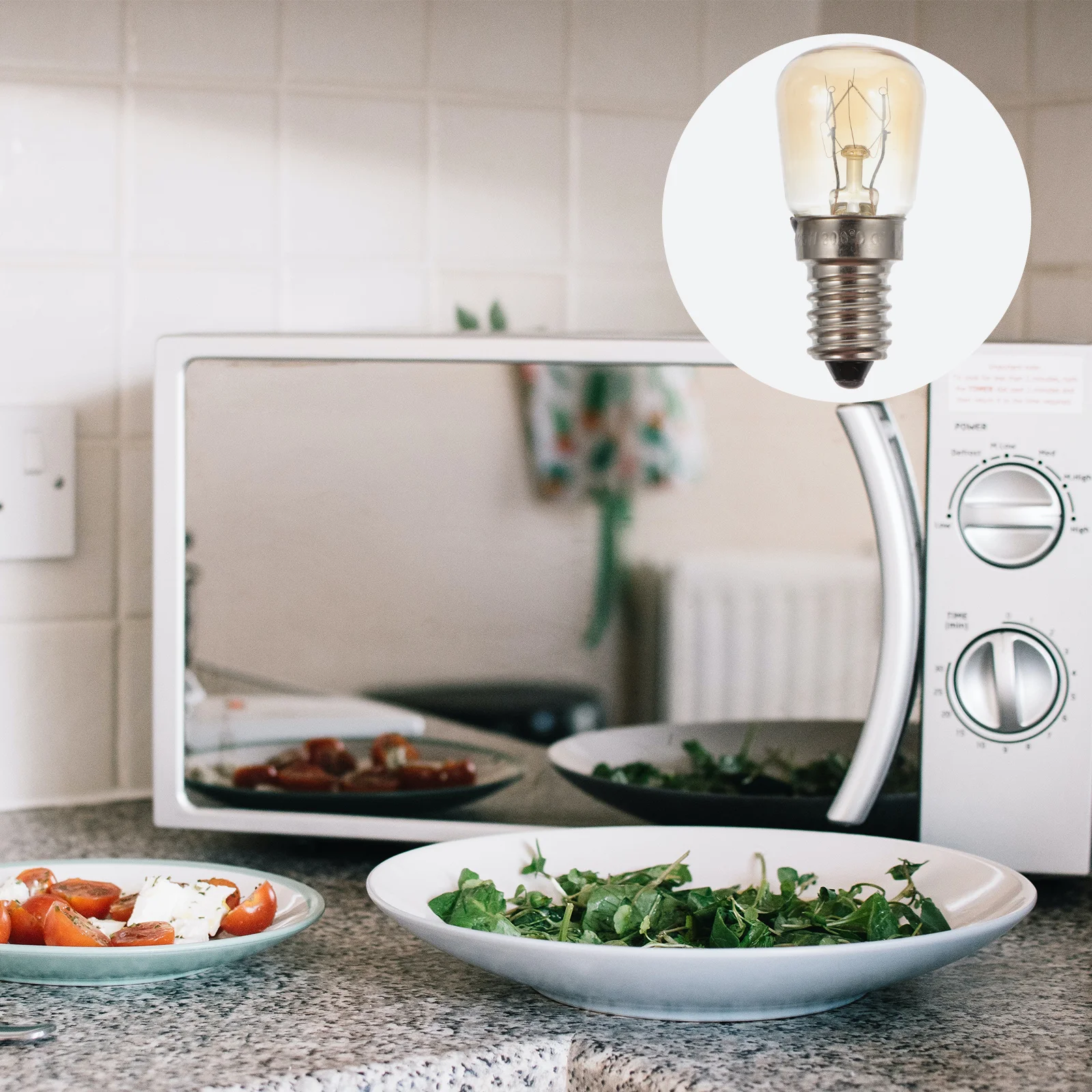 

3Pcs Oven Bulb E14 15W Heat Resistant Halogen Lamp Glass Replacement Light for Oven Baking Appliance Bulb Halogen Light