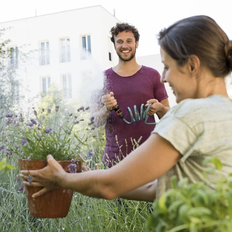 Balcony watering spring tube set Garden watering