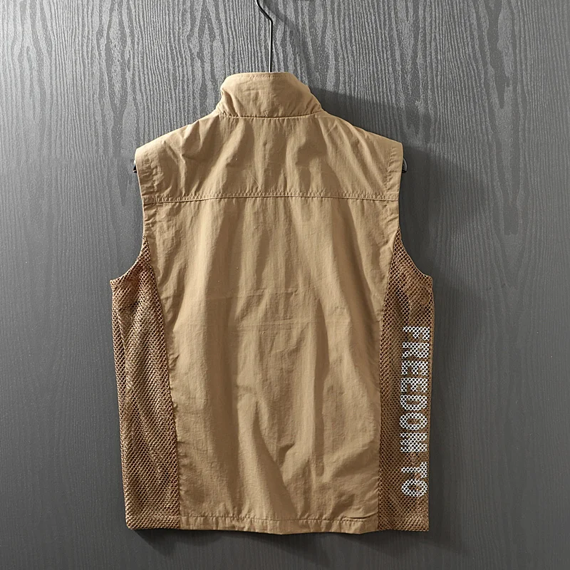 Photography vest, multi pocket quick drying work vest, advertising vest, journalist, student union clothing, vest