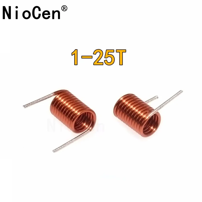 (20PCS)  NEW  Coilcraft Inductor 1 2 3 4 5 6 7 8 10 11 25T Copper Wire Hollow Coil Inductance FM Filter Inductance