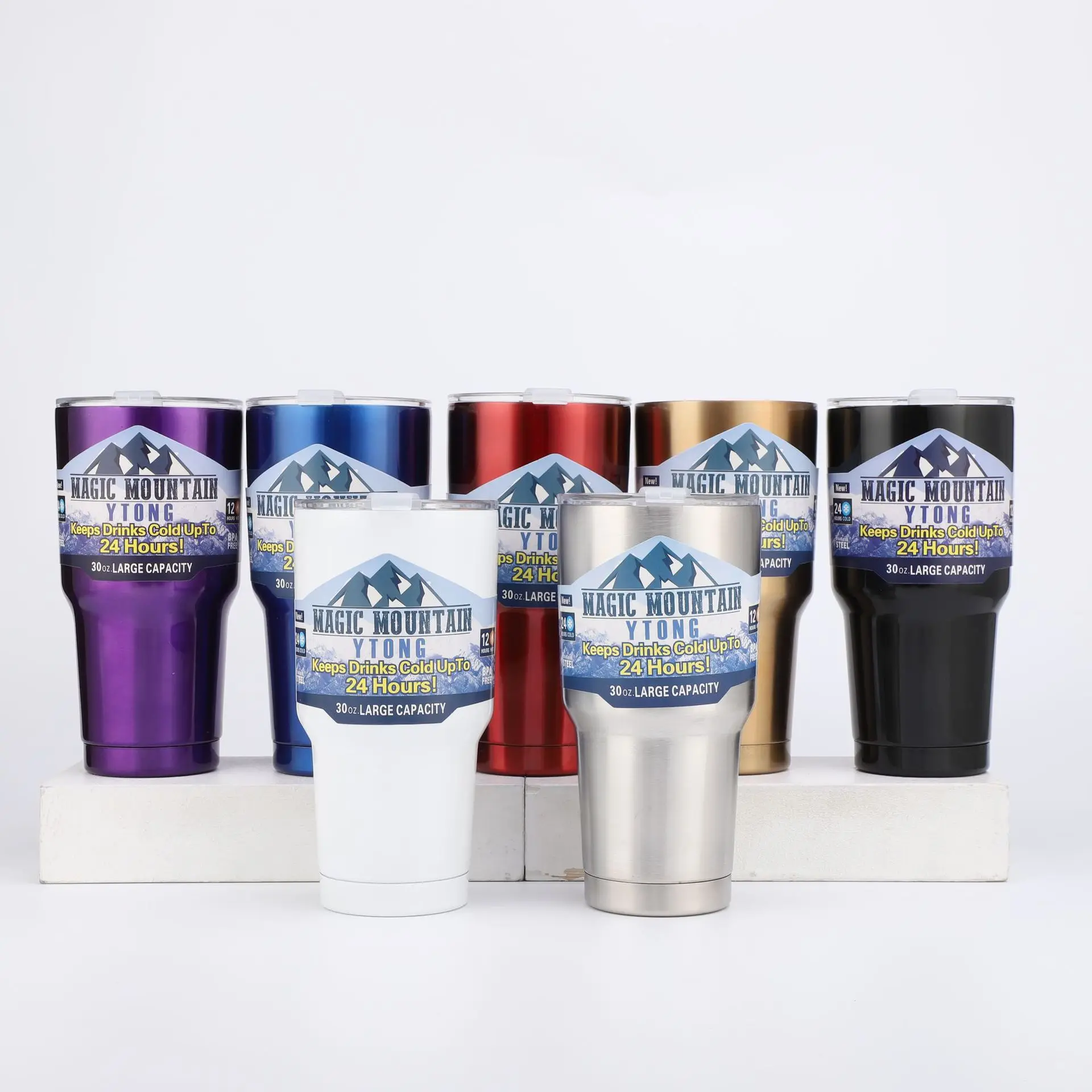 موضة جديدة زجاجة حرارية 30 أوقية كوب سيارة الترمس الفولاذ المقاوم للصدأ القهوة البيرة أكواب عصير ترمس المياه للرجال زجاجة ماء رياضية