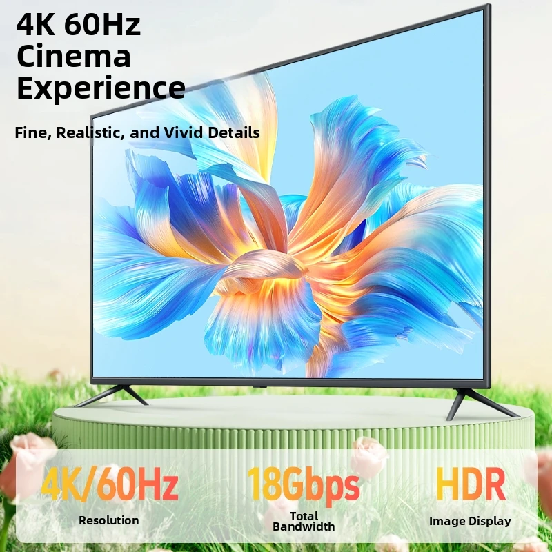 JH-LINK Premium HDMI 2.0 Cable 4K@60Hz HDR 3D High Speed Cord For Home Theater Gaming Office Presentation view 5