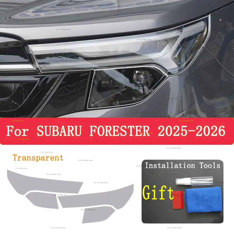 لسوبارو فورستر (2025-2026) سيارة الخارجي العلوي المضادة للخدش الجبهة مصباح تينت بولي TPU طبقة رقيقة واقية غطاء إصلاح Accessori