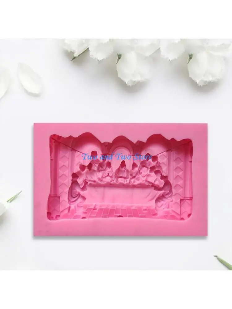 HX6F The Last Supper Photo Frame Listing Mould for DIY Handmade Crafts