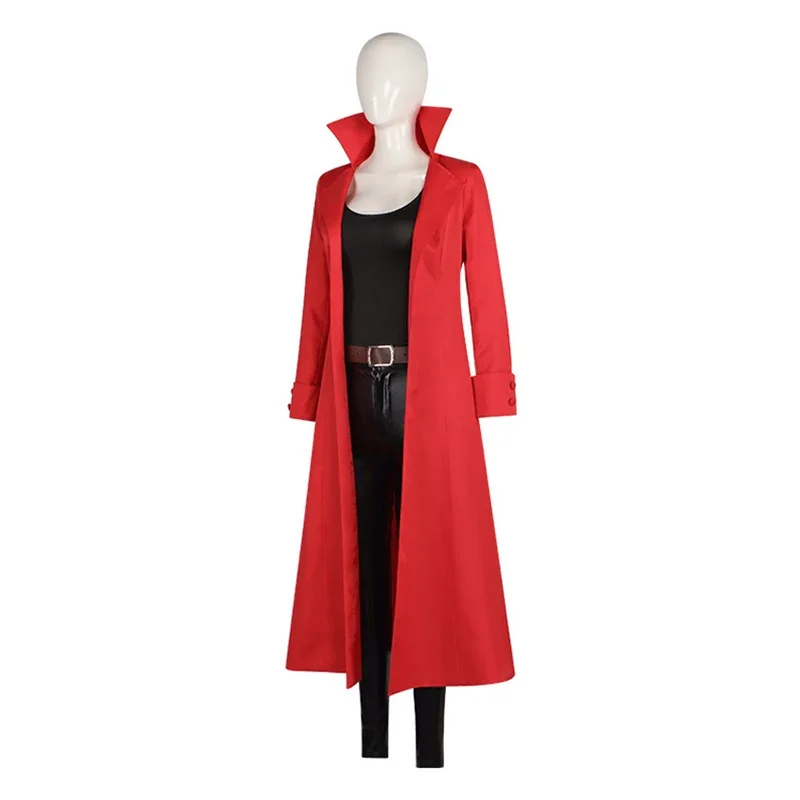 CosplayAnime Commandos Cosplay Costume Creature The Bride Fantasia Women Fantasy Long Coat Gloves Top Pants Set Halloween Carniv