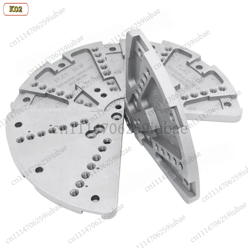 BK 8-Inch Large Flat Jaws for Wood Lathe Chuck, Woodworking Bowl & Plate Turning Accessories, Metal Clamping Jaws - view 3