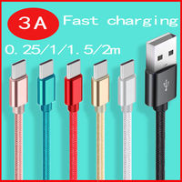 Fast Charging USb Data Cables Typec  Micro Mobile Cell Phone For Samsung S9 Note 9 Huawei P20 Pro Xiaomi 1m/2m Quick Cord