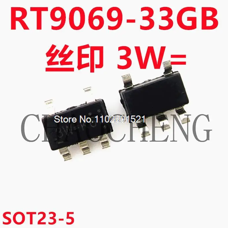 

10PCS/LOT RT9069-33GB RT9069-33 3W= 3W-G4J SOT23-5 IC