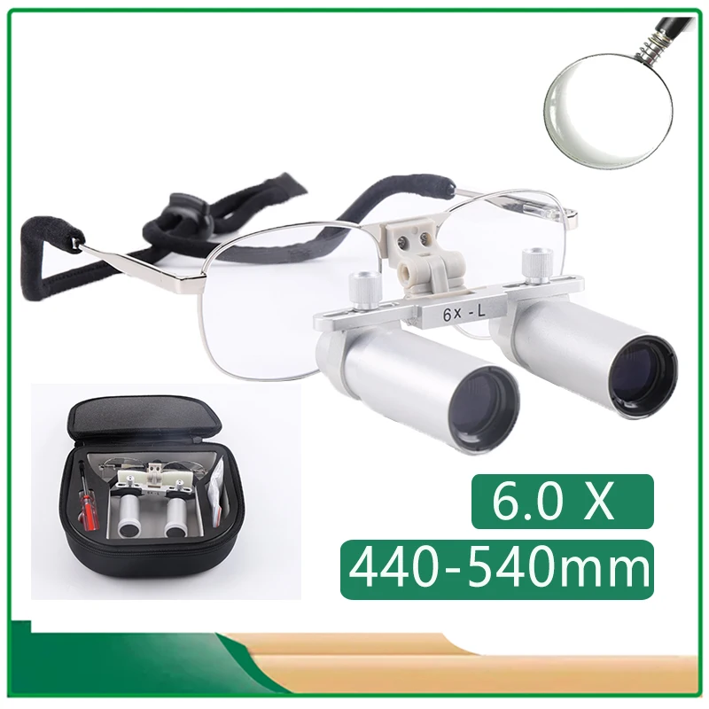 6.0 - 440-540 MM Working Distance 6X Dental Loupes