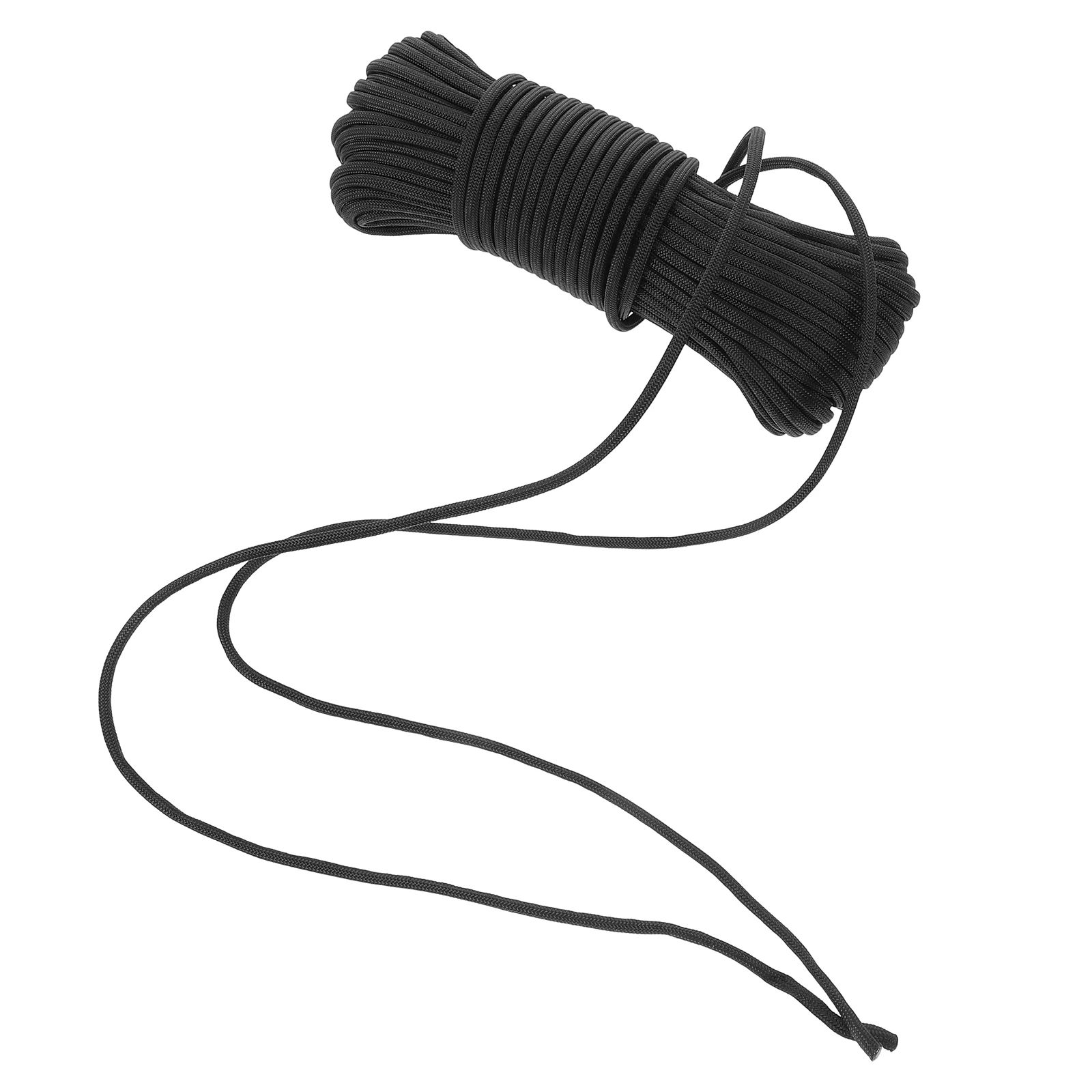 

Outdoor Survival Rope Heavy Duty Black Tarp Camping Gear Nylon Yarn Tent Accessories Durable Adjustable Mountaineering