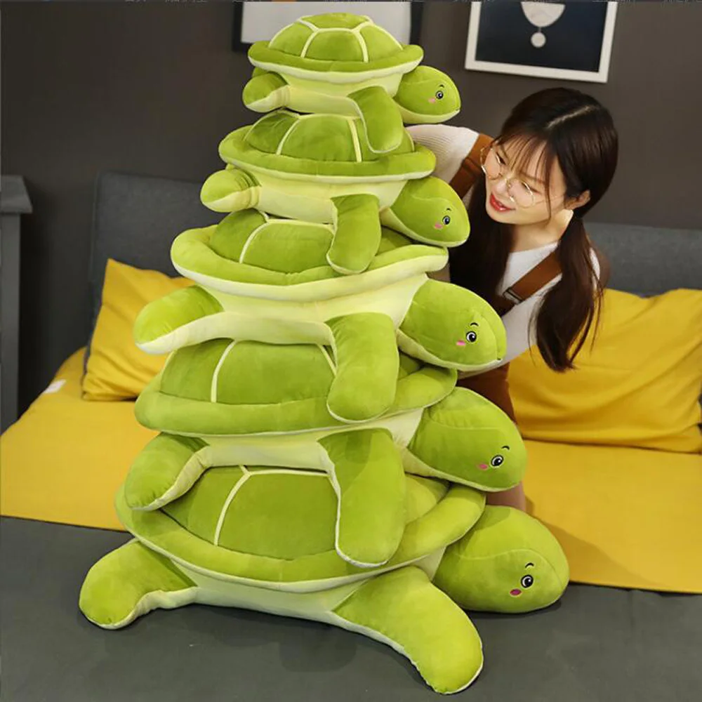 Cartoon Marine Animal Turtle Pillow Stuffed Children Plush Toy