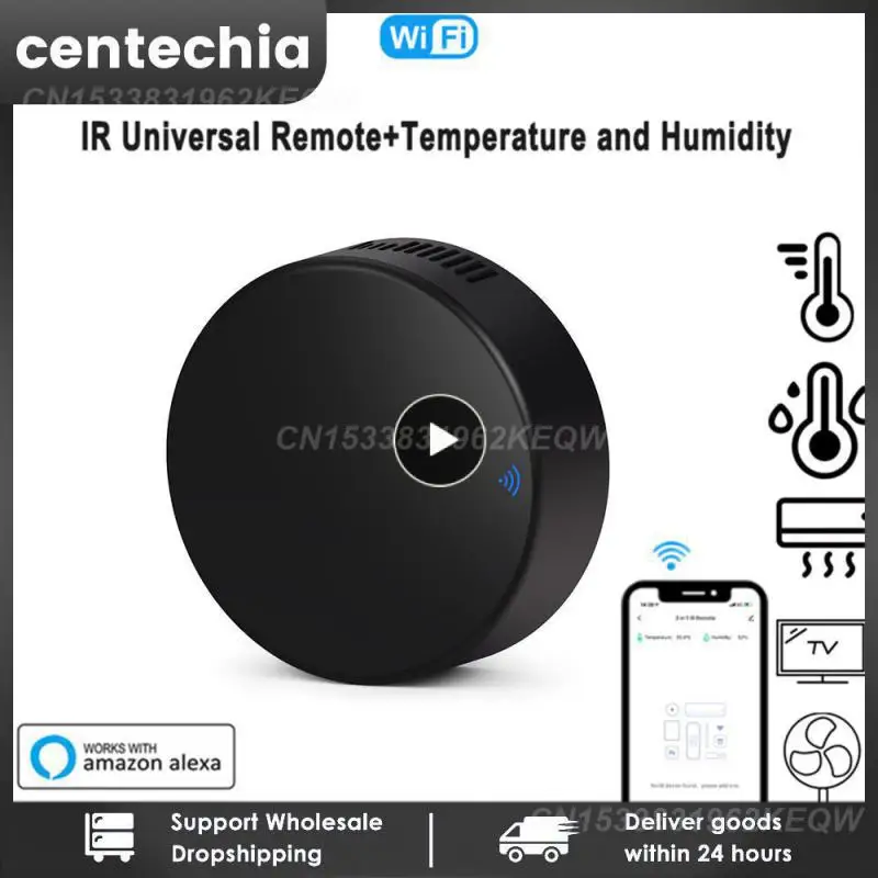 

Tuya Smart Temperature Humidity Sensor Built-in Wifi To Ir Universal Remote Control Work With Alexa Yandex Alice