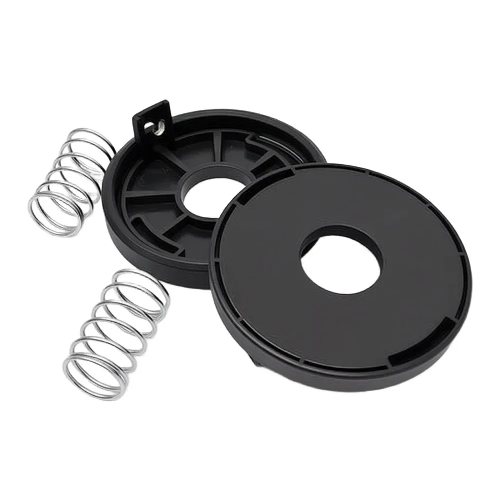 2 Spool Covers + 2 Springs for GE 3630 Li E Solo and For AGILLO 36255 BL ABS Construion Lawn Maintenance Upgrade