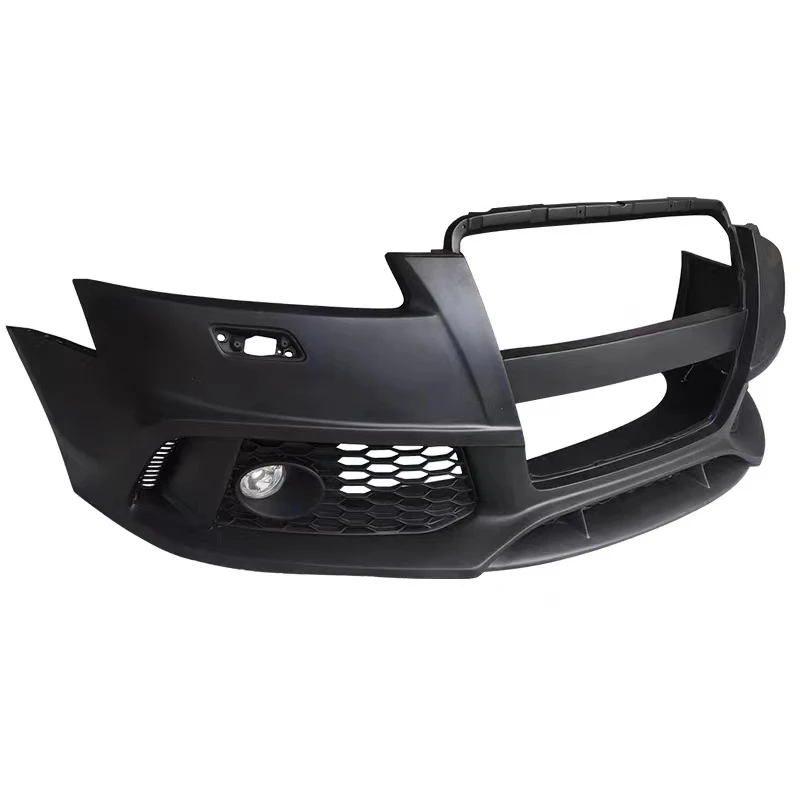 Suitable for 05/11  A6L modified RS6 surround honeycomb mesh side skirt with front shovel C6 front bumper and rear lip