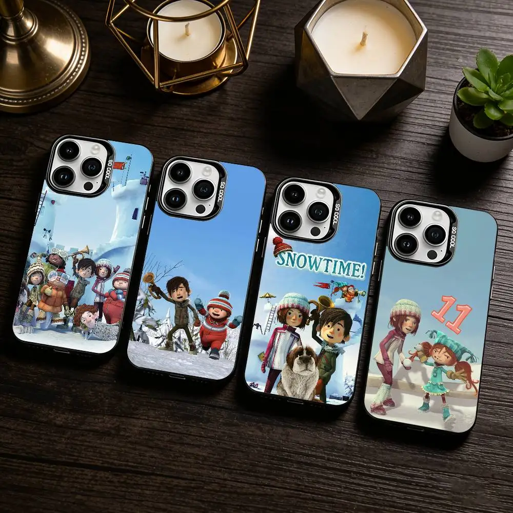 

Movie S-SNOWTIME Phone Case For iPhone 17,16,15,14,13,12,11 Plus,Pro Max,XS,Colored silver phone case