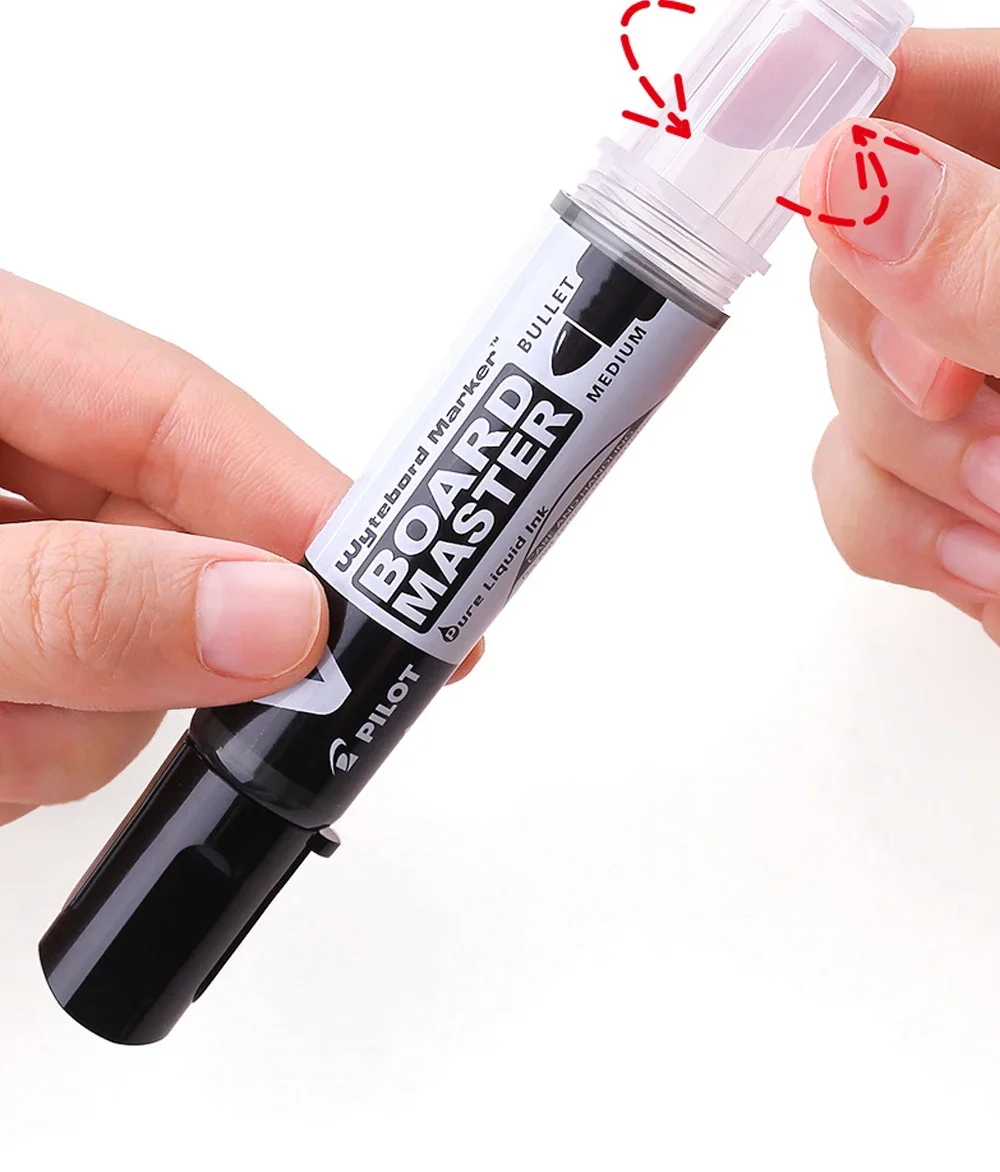 Japan PILOT Schwarzer Whiteboard-Marker, Büro, gerade Flüssigkeit, großes Fassungsvermögen, nachfüllbare Tinte, Bildung, Trainingskurs, löschbarer Stift – Detail 10