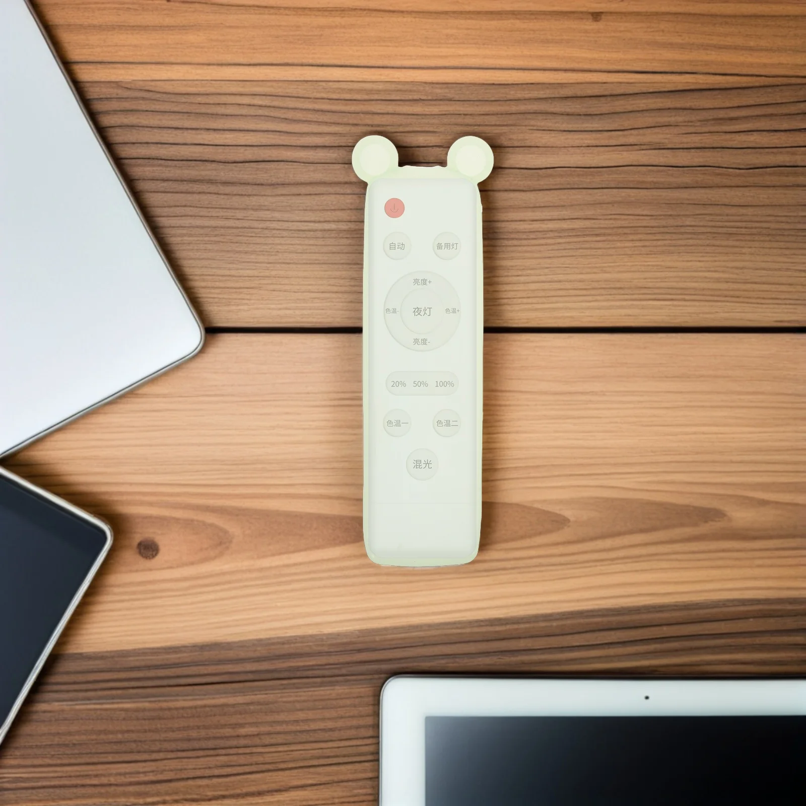 

10Pcs Silicone Waterproof Remote Control Cover Protective Case Universal Air Conditioner Clear Sleeve Cute Bear Ear Design