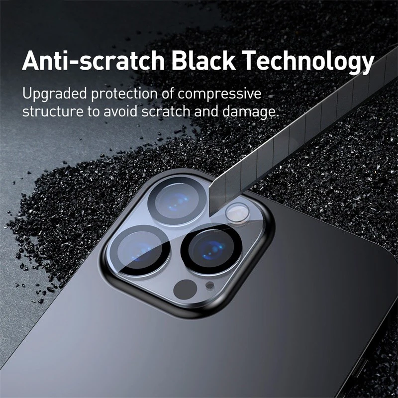Baseus 2PCS Camera Lens Protector for iPhone 16 15 Pro Max 16 13 Plus Lens Tempered Glass For iPhone 12 Pro Max Protection Film image 6