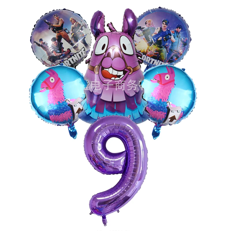 Game Fortnite Ballon Nummers Verjaardagsfeestje Decoratie Ballon Set Baby Douche Feestdecoratie Jongens Slaapkamer Decor Cadeau