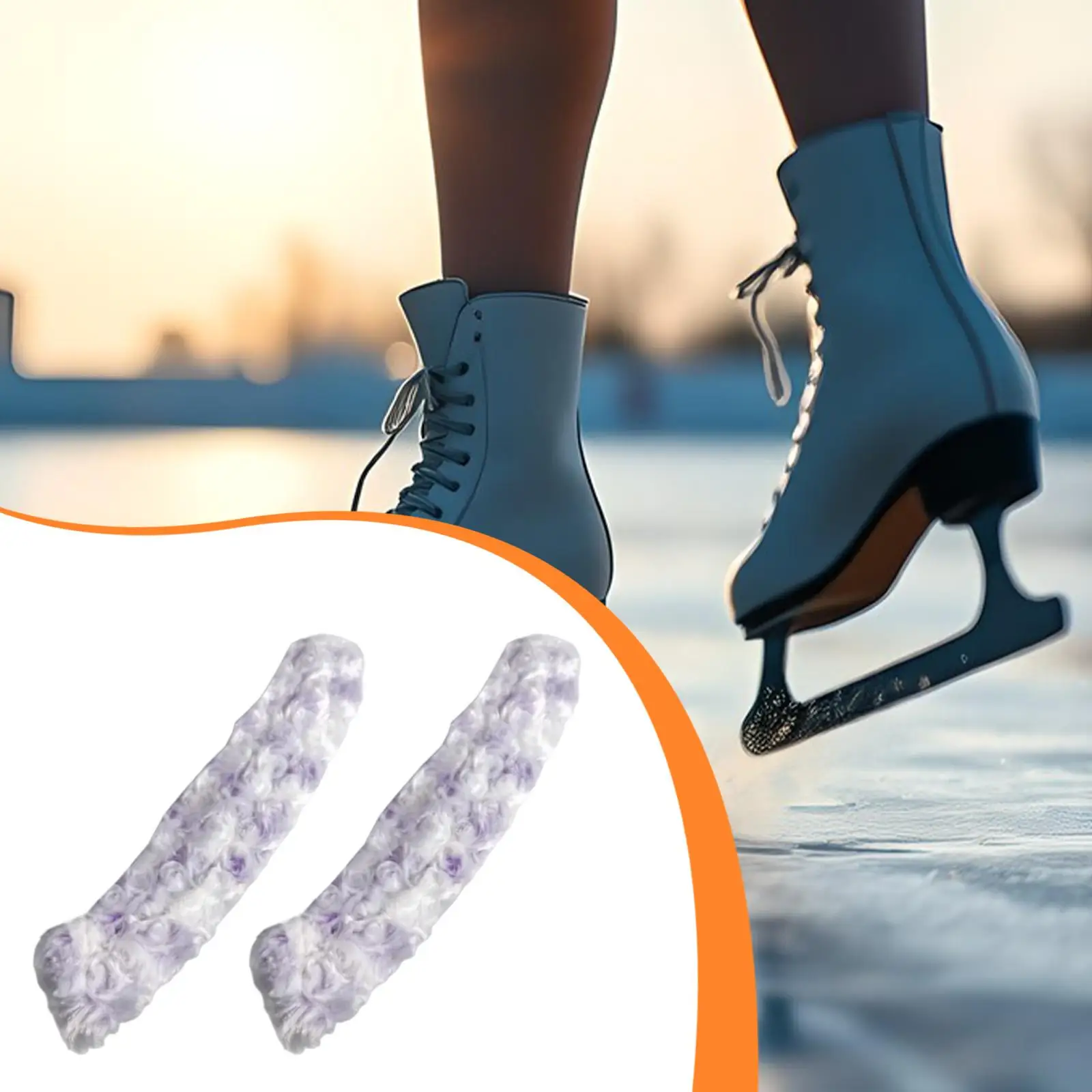 Hockey Skates Blade Cover Water Absorbent Skate Protector Ice Figure Skating Accessories for Rink and Travel
