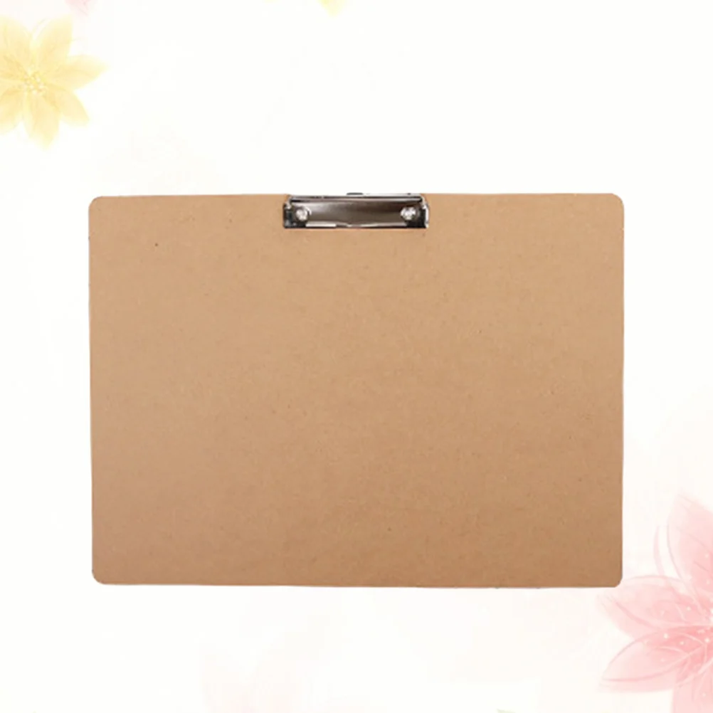 1PC A3 File Folder Board Wooden Backing Board Plate Writing Plate Document Sorting Folder Writing Clipboard