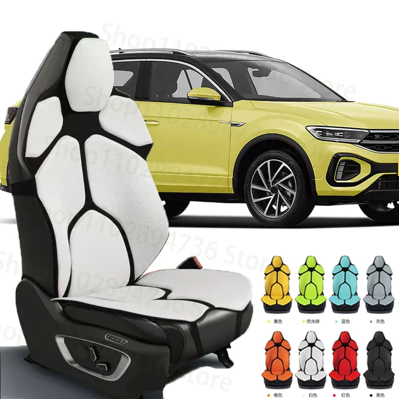 

FOR VW T-ROC Cushion Car Seat Chair Back Mesh Lumbar Back Brace Massage Back Pad Support Home Office