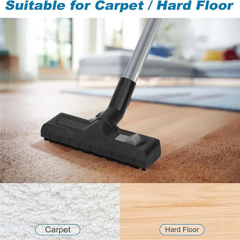 【مشعبية】فوهة مكنسة كهربائية عالمية مقاس 35 مم/32 مم، فوهة رطبة/جافة قابلة للتحويل مع محول توصيل لكارشر، توماس