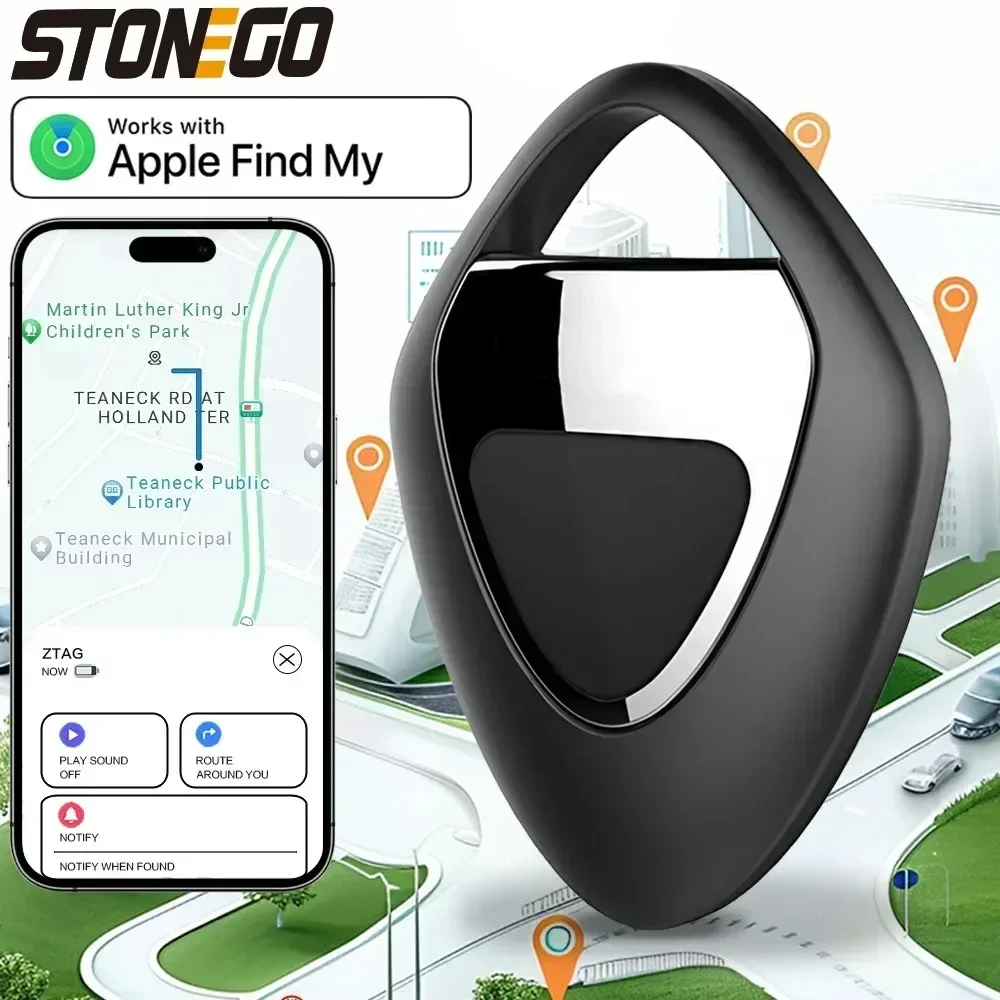 STONEGO Portable GPS Tracker Air Tag Mini Smart Bluetooth Trackers Childs Finder Key Pet Car Anti-lost Tracking Device for IOS