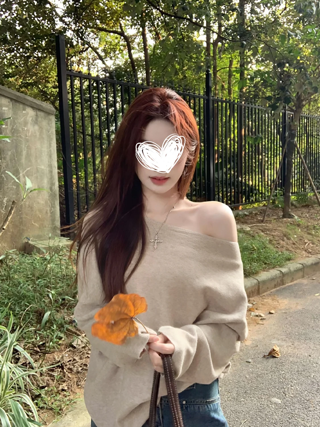 

Korejpaa Sweater Sueter Mujer Women 2025 New Autumn Winter Slimming Off Off Shoulder Sweaters Irregular Collar Pullover Top