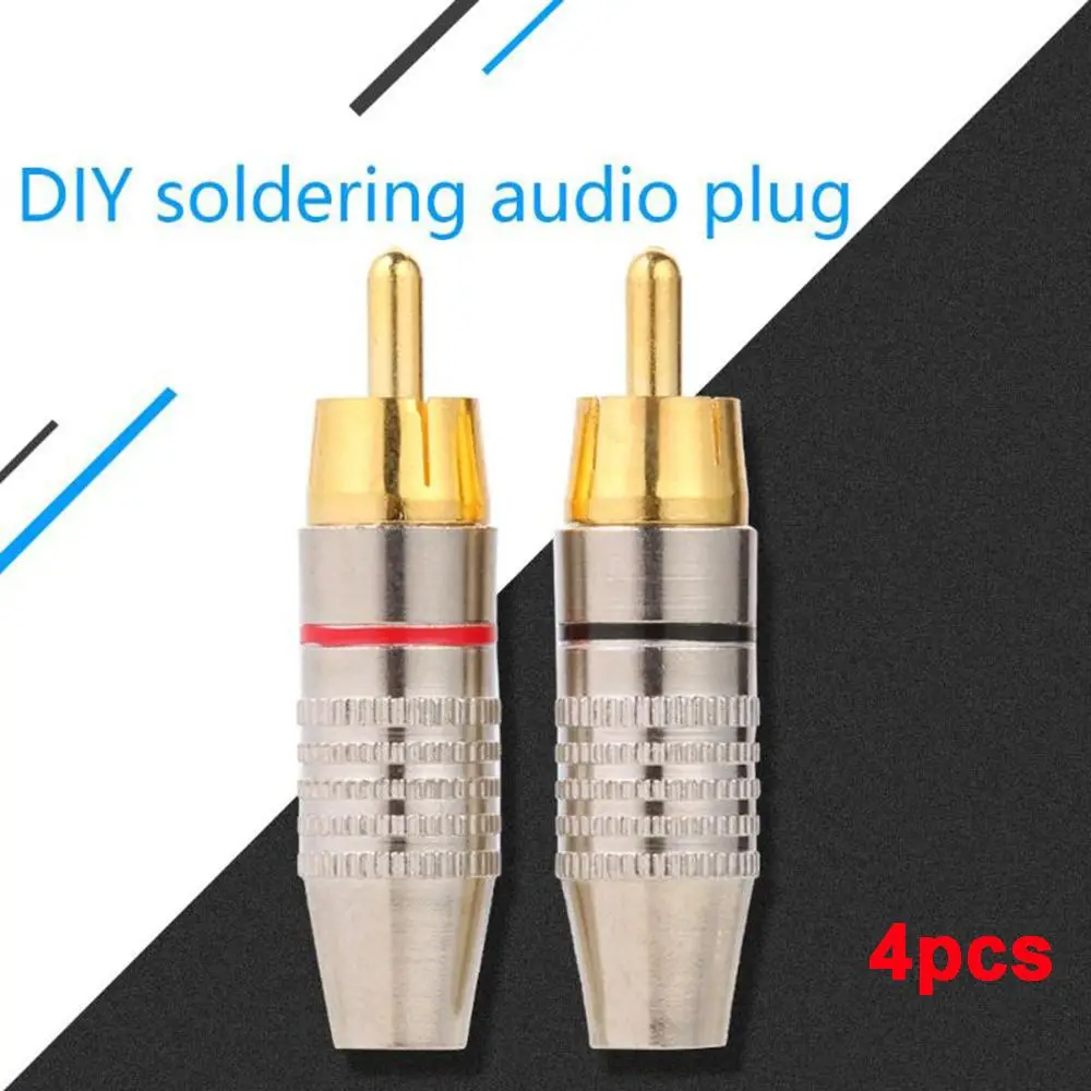 

Non Solder CCTV Camera AV Solder-Free Audio Video RCA Adapter RCA Male Plug Connector