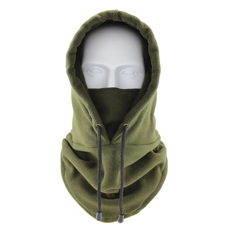 Thermal Fleece Balaclava Hat Hooded Neck Warmer Cycling Face Mask Outdoor Winter Skiing Sport Face Mask Men Cycling Masked Caps image 3