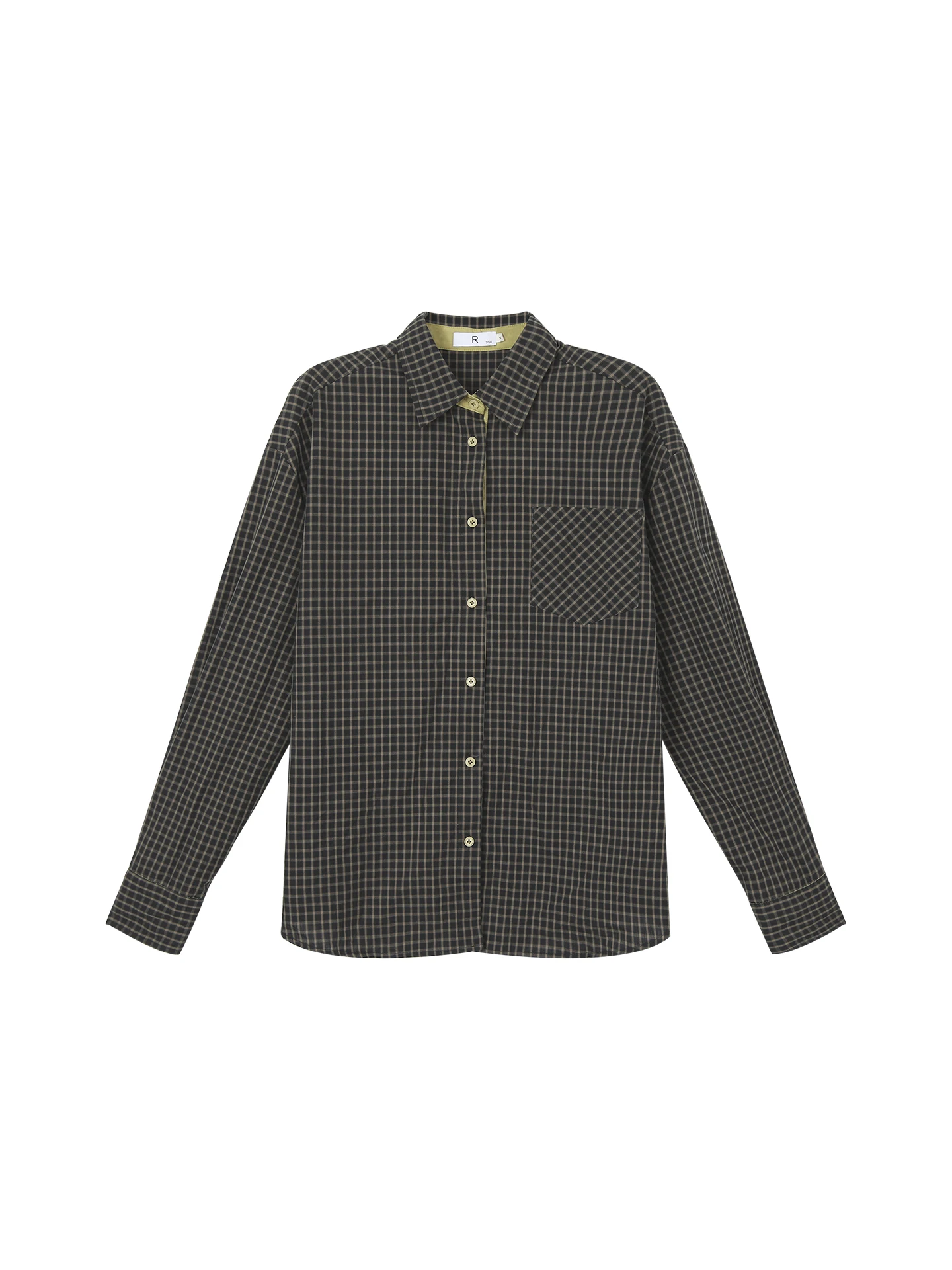 

Red Dot Store Women's Plaid irt Long Sve Inner Wear Unique Super Beautiful Cotton Commute Sle irt Collar Button up