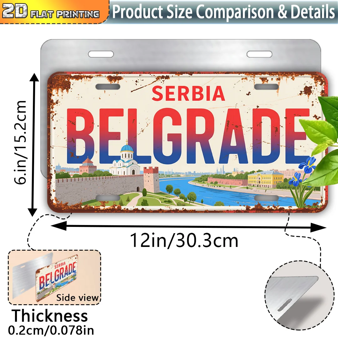 2D Flat, 1pc 2D Flat Poster, 2D Flat Design, 2D Flat Printing, 1pc Pack, Vintage Sign, Outdoor Hanging Sign and Wall Decor, 15.2