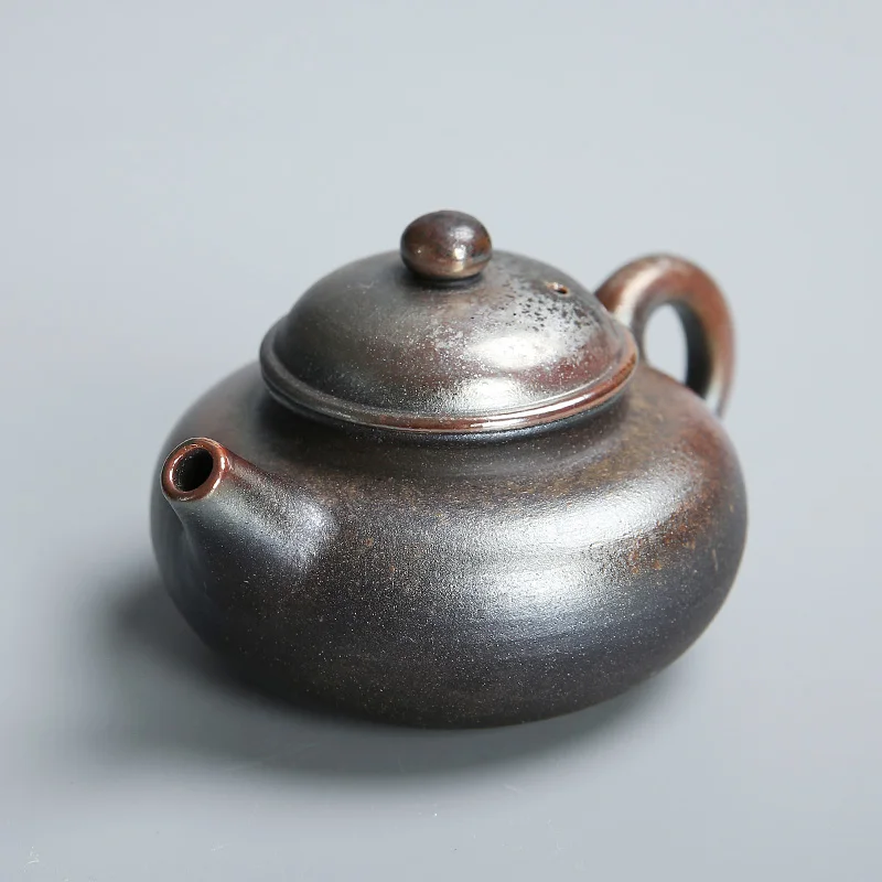 Tea Ware Wood Burning Pot Firewood Burning Stoneware Yung Days Pot Unglazed Natural Dust Firewood Burning Little Teapot Mini Pot