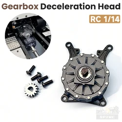 Gearbox deceleration head Torque enhancer Metal Upgrade for 1/14 Tamiya RC Dump Truck Tipper Trailer SCANIA Volvoo MAN Part