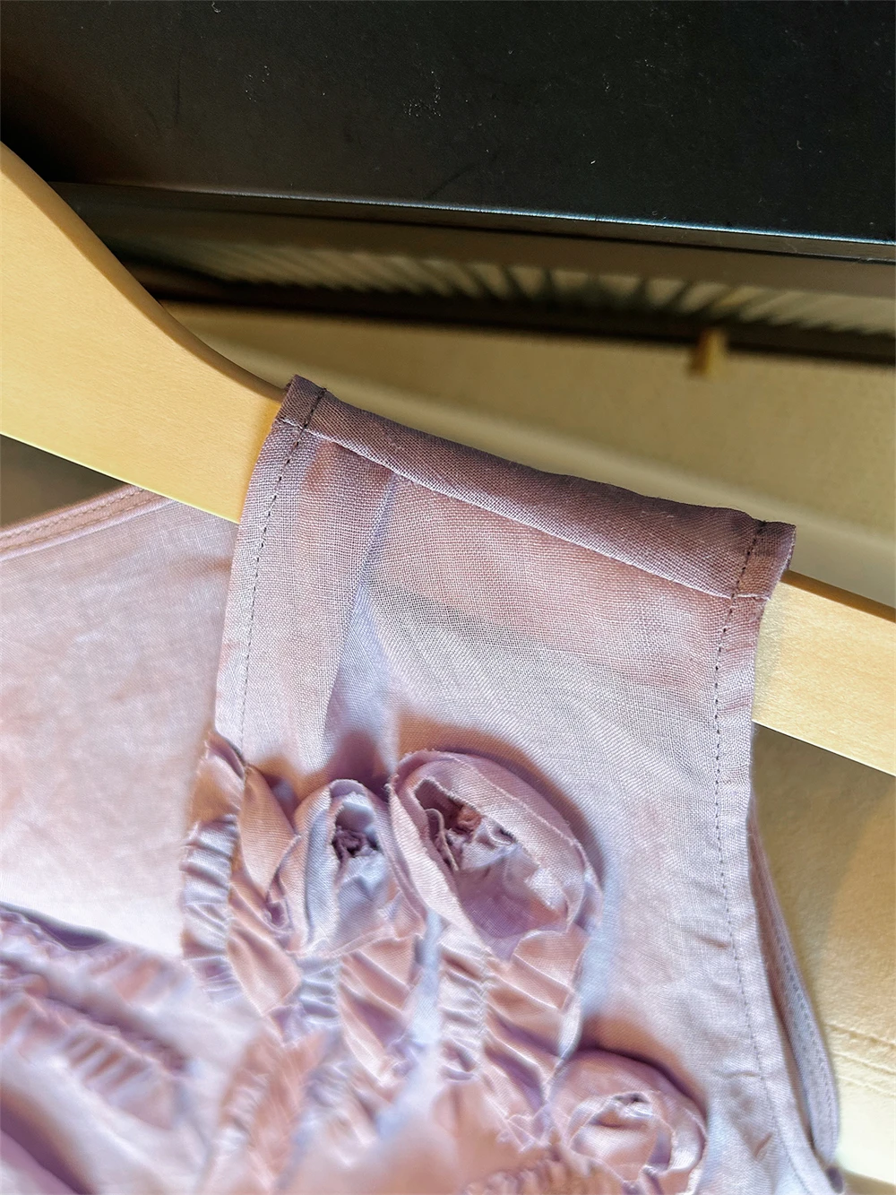 Ele 3D Flower Svel Vest irt Thin Slimming Belted Women's Summer Faionable Top Korean Sle Loose Fit V-Ne