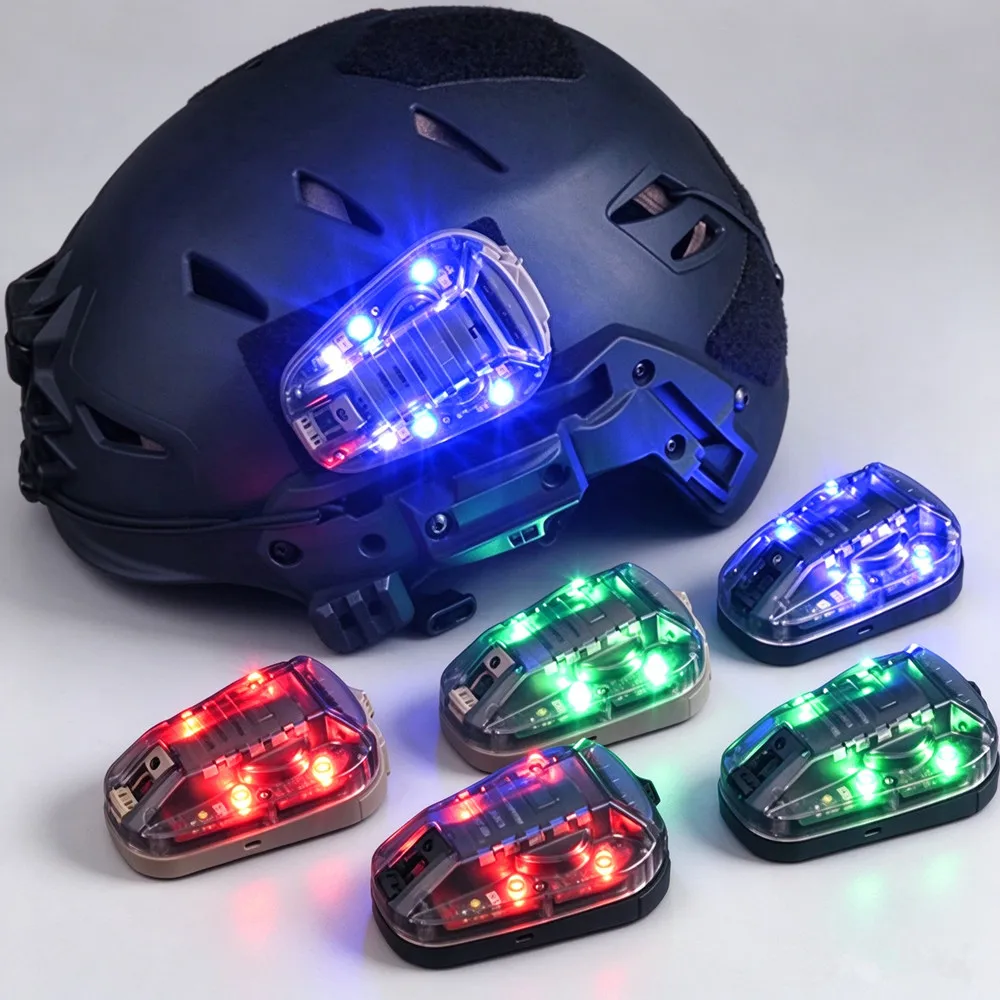 Tactical Helmet Light Ladybug IR Strobe Signal Lamp Waterproof Survival Outdoor Hunting Hiking Helmet Identification Flash Light