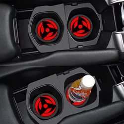 2 pz 6.6CM Auto antiscivolo Mat Coaster Car Water Cup Slot decorare accessori custodia per Anime giapponesi Auto Styling