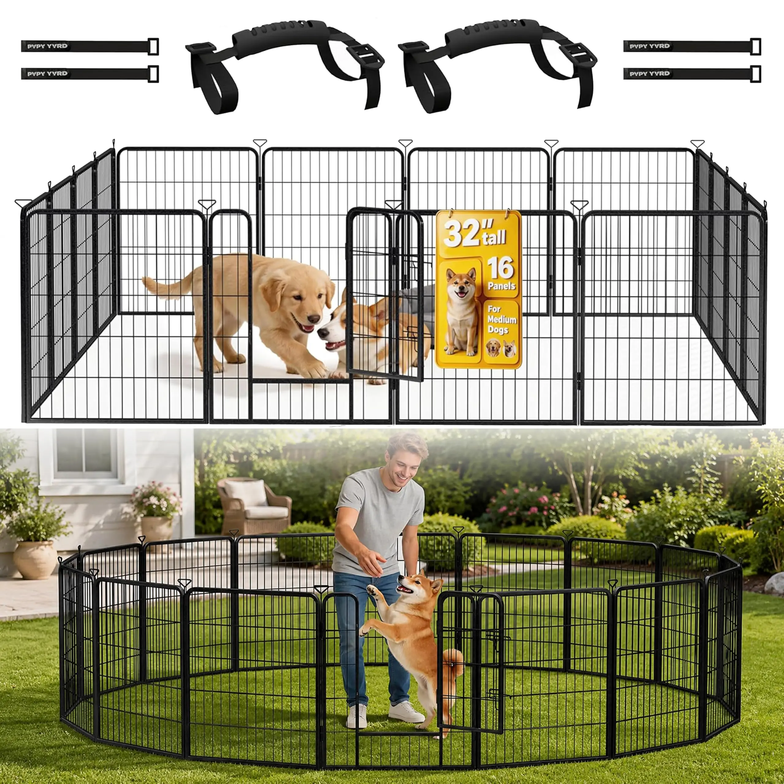 Dog Playpen Outdoor, 32